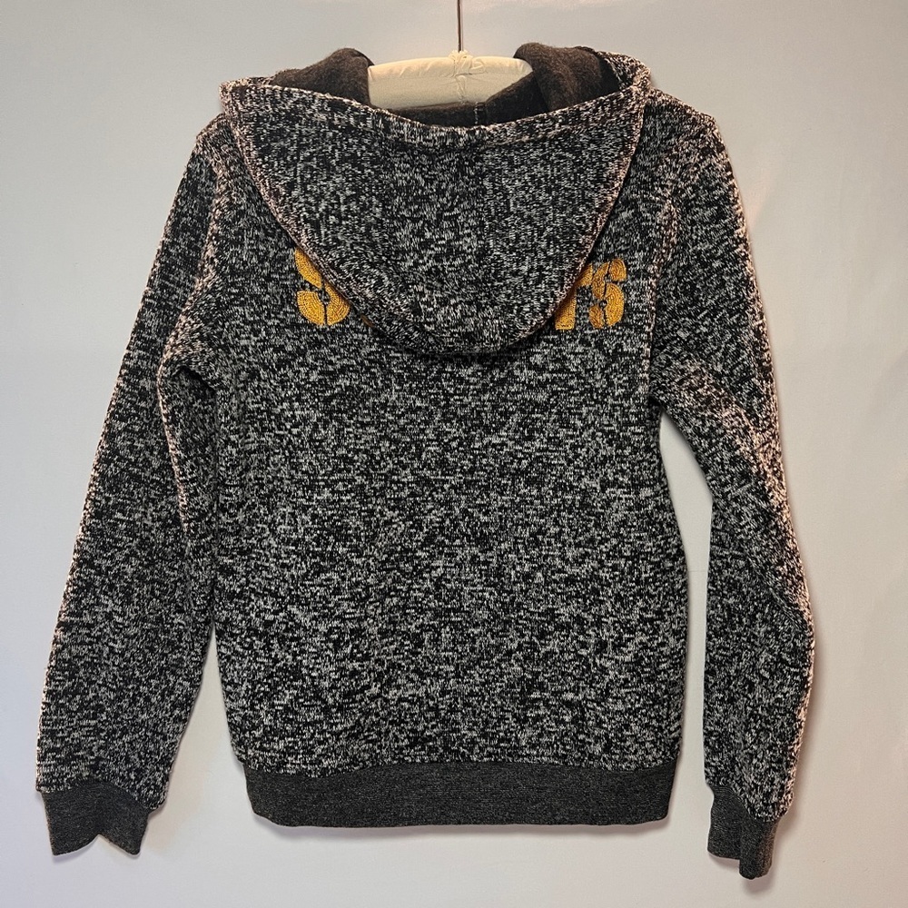 Pittsburgh Steelers Zip Hoodie - Bkack/grey - Size Small - Picture 3 of 11